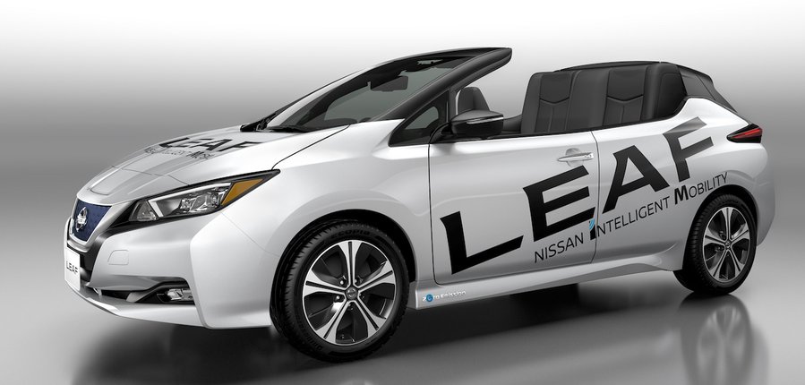 2018 Nissan Leaf gets a one-off convertible variant