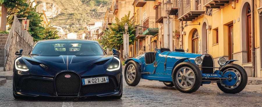 Bugatti Divo Meets Way Older Brother, The Type 35, In Historic Reunion